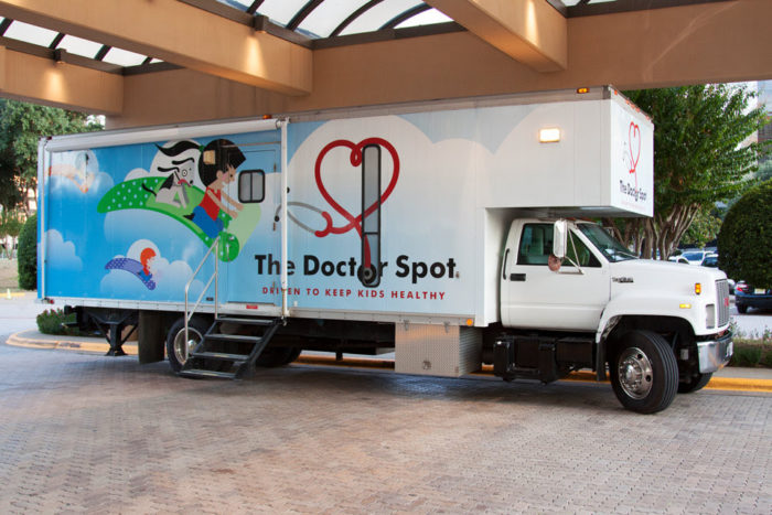 The Doctor Spot mobile pediatric unit