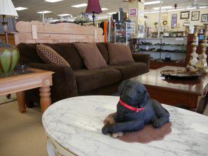 home furnishing at upscale resale thrift store