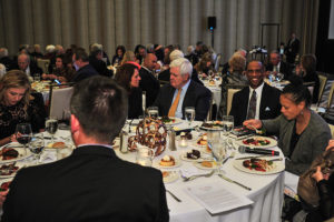 Angela Paxton, Newt Gingrich, and Scott Turner Eating Dinner