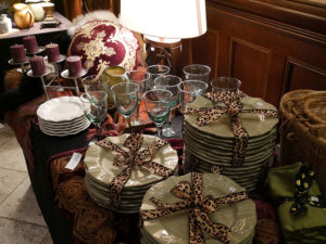 dishware for sale at charity boutique