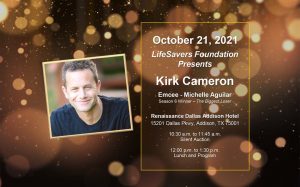 Fall Luncheon invite with speaker Kirk Cameron
