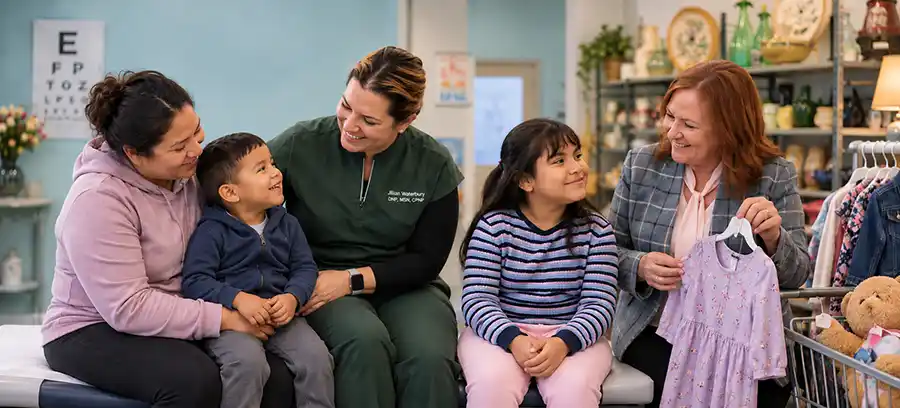 Warm Community Care Moment at The Doctor Spot and Upscale Resale